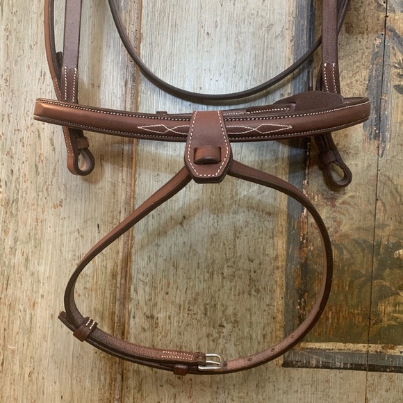 SOLD BRAND NEW brown CWD raised French noseband bridle - Picture 3 of 10